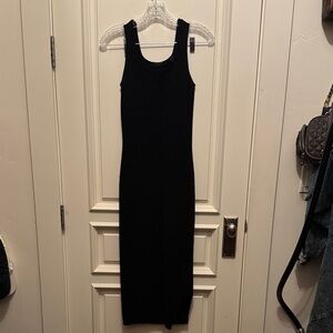All Saints Black Midi Dress